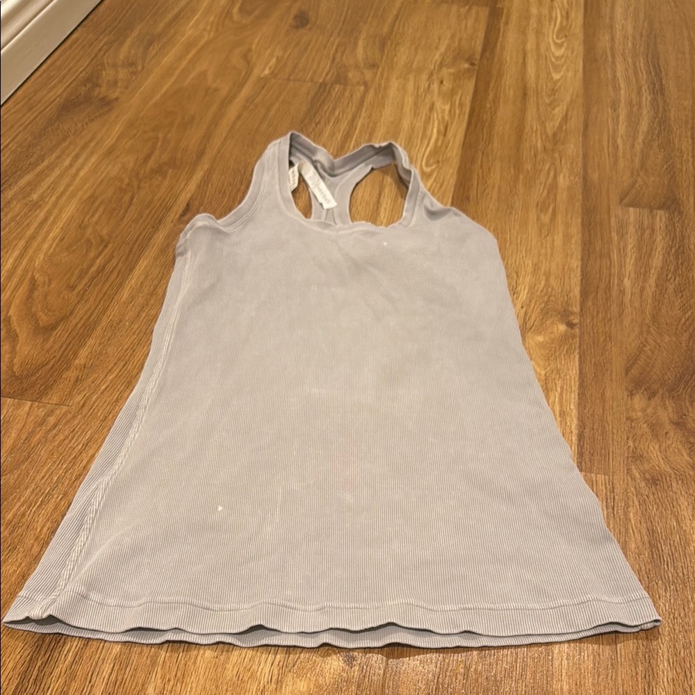 Women's Tank Top lululemon shirt s8 rare vintage style no longer available khaki